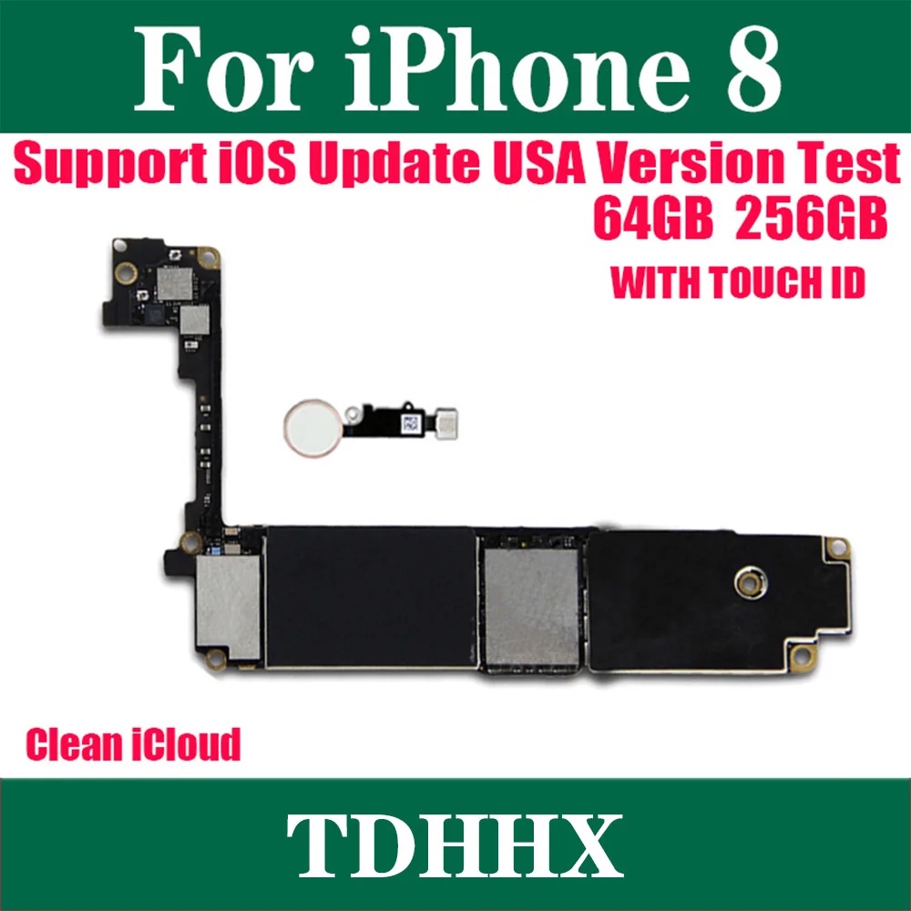 CC 100% Working Support Update Plate for IPhone 8 5.5inch 64GB 256GB Motherboard with Full Chip Main