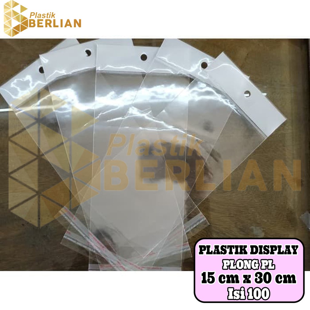 

15 X 30 cm Plastik DISPLAY / STICKER TEBAL (100 lbr) (lem) (PLONG PL)