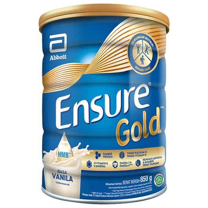 

(Good) Ensure Vanila 900 gram Susu Nutrisi Dewasa Rendah Laktosa