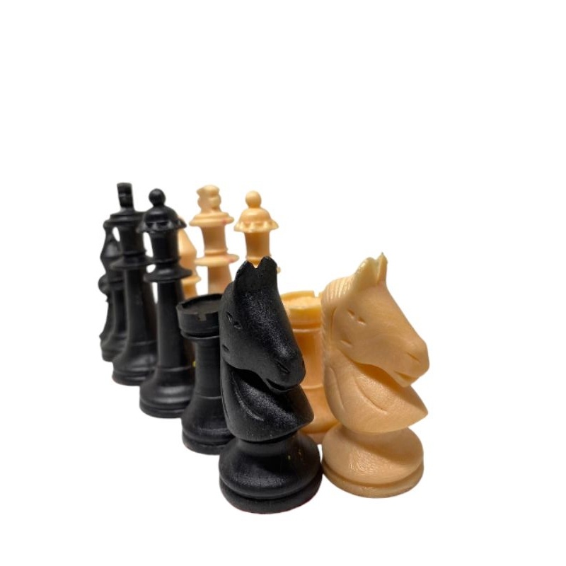 IK Bidak Buah Catur Plastik Motif Kayu Standar Internasional