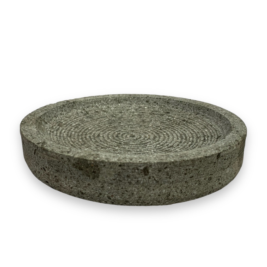 Murah Batu Cobek Bulat 18Cm Au / Cobek Batu