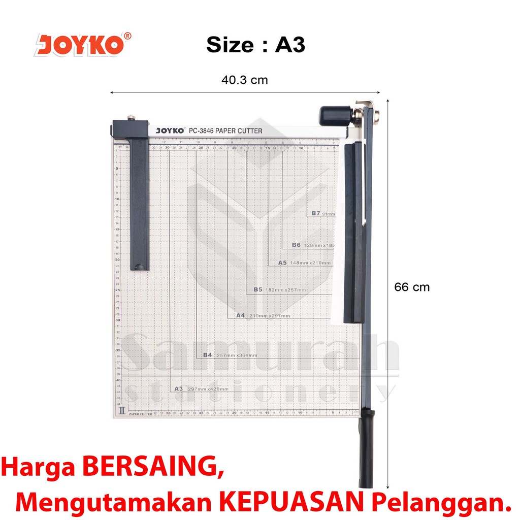 

Paper Cutter A3 Joyko PC 3846 / Mesin Pemotong Cutting Kertas 38x46 cm / Alat Potong Kertas Foto