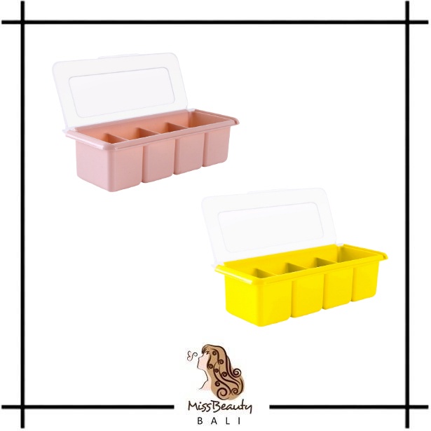 Unik Tempat Bumbu 4 Sekat / Kotak Bumbu 4 In 1 / Tempat Bumbu Dapur / Rak Bumbu Dapur Wadah Bumbu /