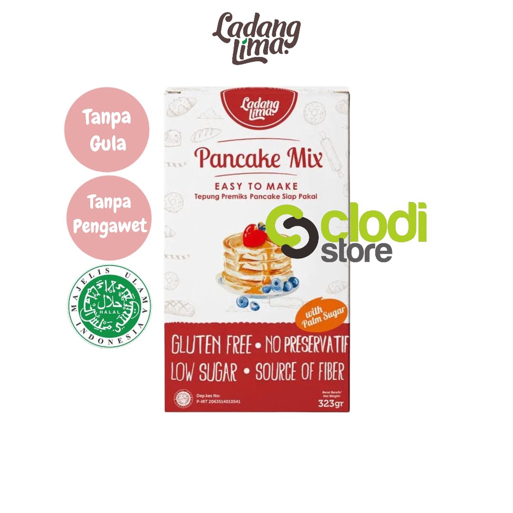 

HJ Ladang Lima Pancake Mix 220gr Extra Cranberry Ladang Lima Pancake Mix Cranberry Free Gluten