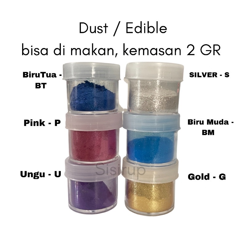 

HJ Dust / Edible / Lustre / Dusting / Decor Cake / Dekor Kue