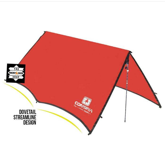 Consina Flysheet 4x6 meter fly sheet penutup tenda ukuran 6x4 m original