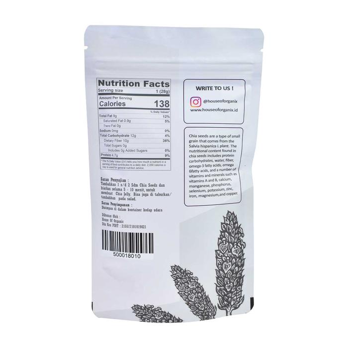 

Organic Black Chia Seeds 500 Gr