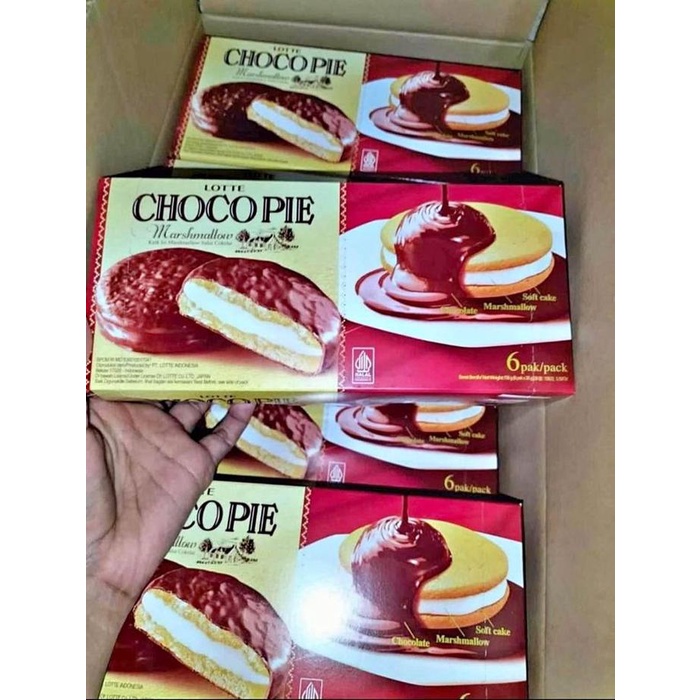 

Roti Cokelat Chocopie Marshmallow 1 Box Isi 12 Bungkus
