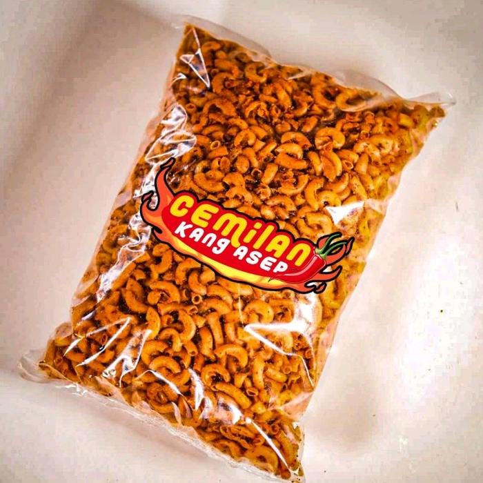 

Makaroni Cikruh Kang Asep Daun Jeruk Kemasan 500gram Cemilan Kering Crispy