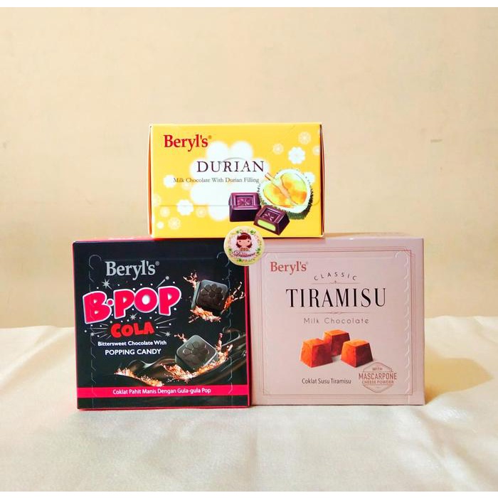 

Coklat Import I Coklat Beryl's Malaysia durian tiramisu bpop cola (ds bgr) Chocolate