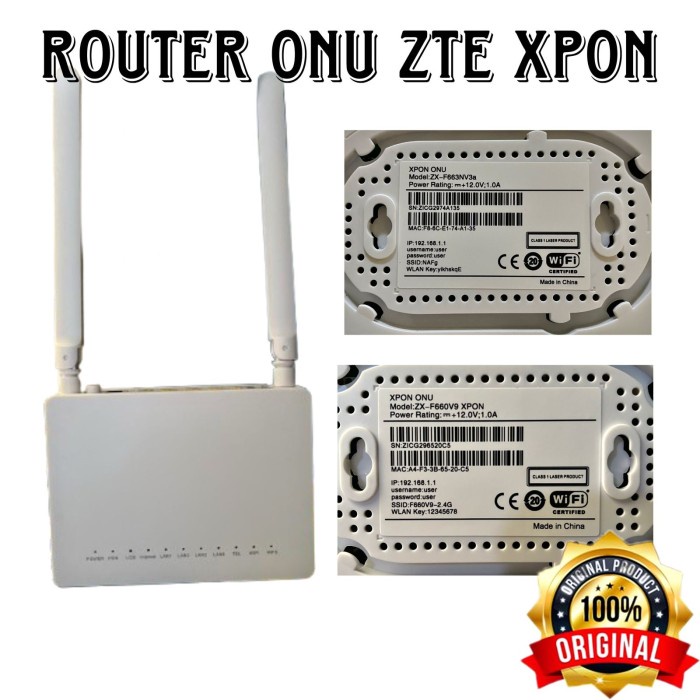 ROUTER ONU ZTE F663NV3a XPON
