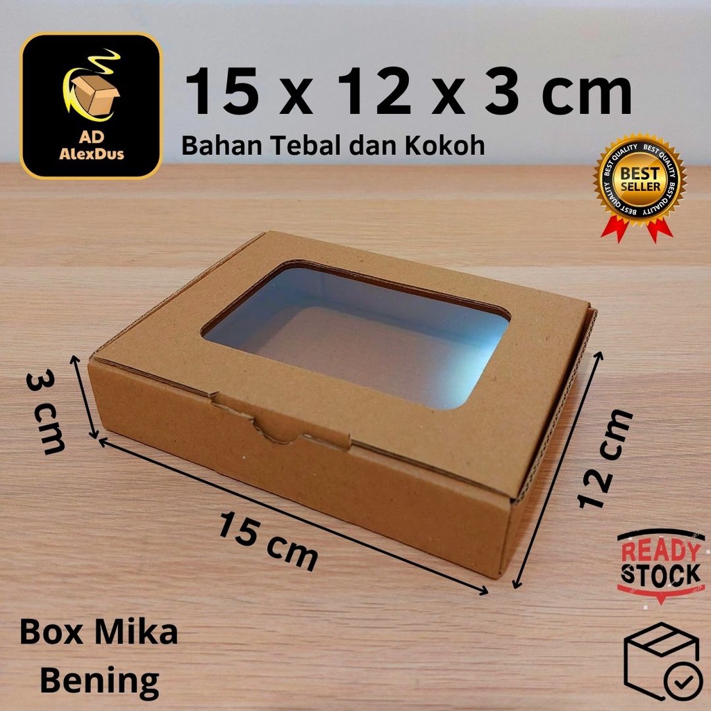 

Kardus Mika 15 x 12 x 3 cm Model Diecut | Kotak Box Dus Hampers Kue Snack Parcel