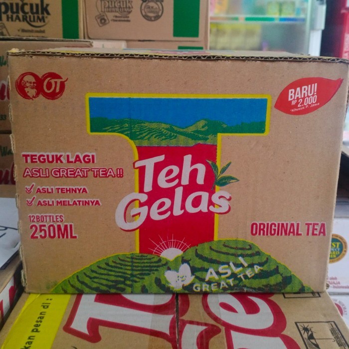 

(Good) Teh gelas botol pet 250ml kartonan