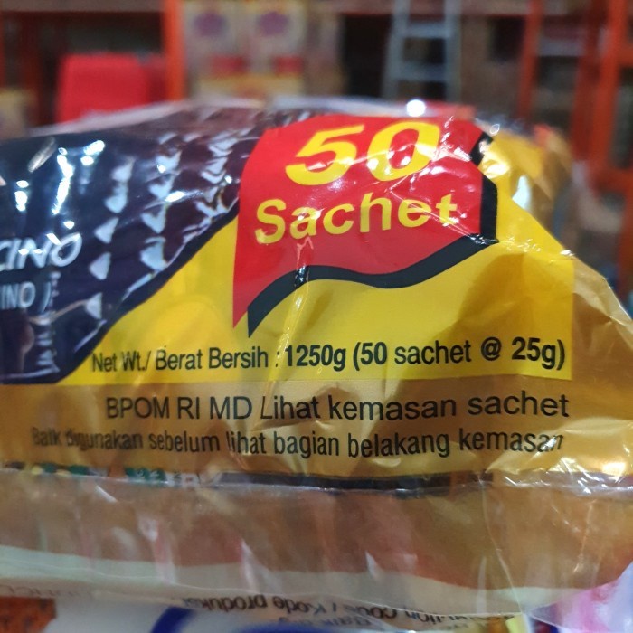 

(Good) BAG 50*25GR - KOPI INDOCAFE CAPPUCINO 1BAG ISI 50PCS / KOPI CAPUCINO