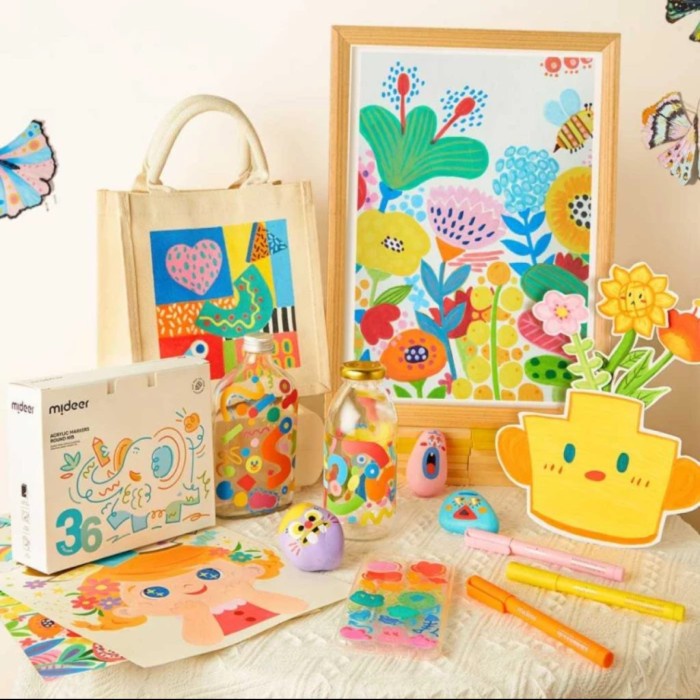 

MIDEER ACRYLIC ROUND NIB MARKER 36 COLOUR COLOR SPIDOL WARNA ANAK ART