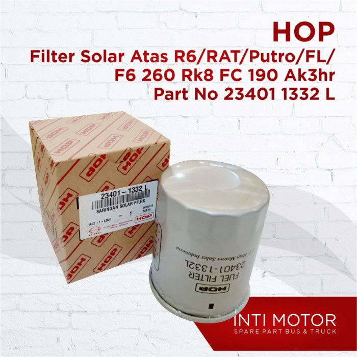 [Good] HOP - FILTER SOLAR ATAS - 23401 1332 - BIS HINO RG RKT DUTRO FL FG260