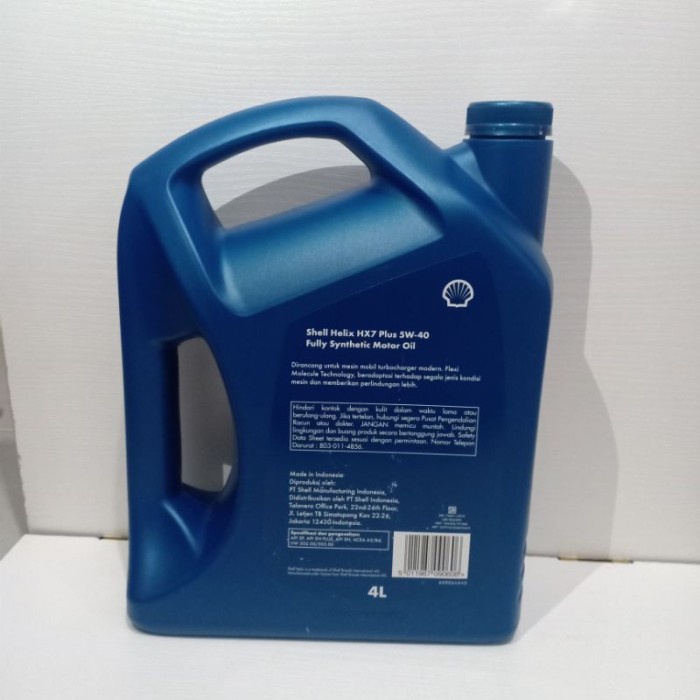 [Good] OIL OLI MOTOR SHELL HELIX HX7 PLUS 5W-40 FULLY SYNTHETIC 4000ml 4L