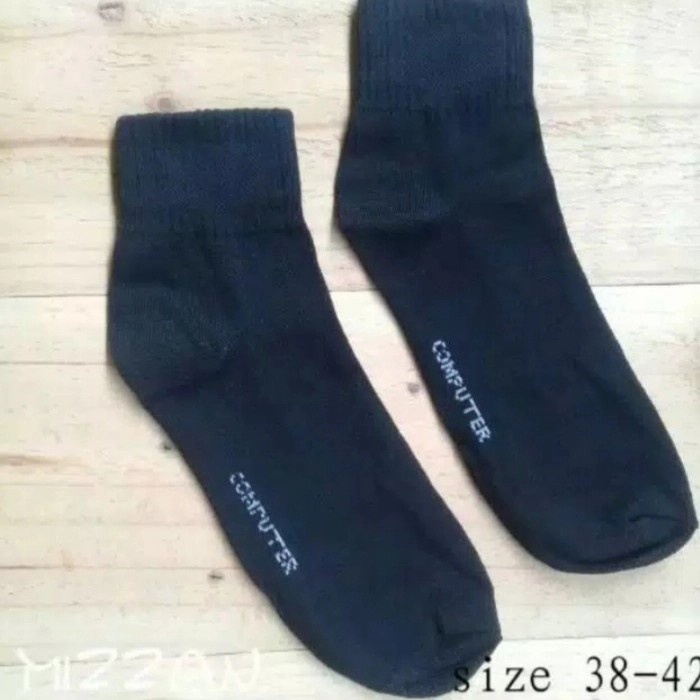 MMT- paket usaha ( 1 lusin ) kaos kaki sport pendek hitam polos