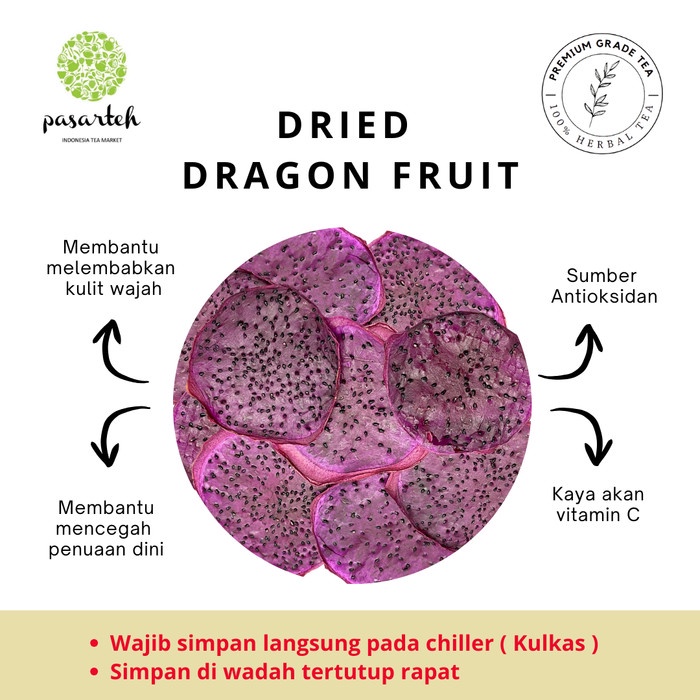 

[Pasarteh] Premium Grade Dried Dragon Fruit Buah Naga Kering