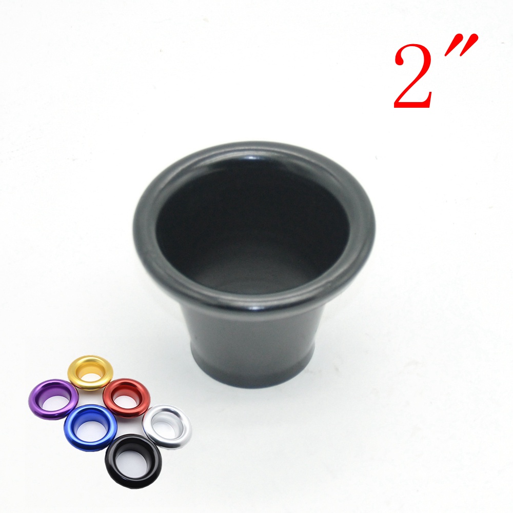 2" 47Mm 50Mm Inlet Aluminum Short Ram Bellmouth Velocity Stack Adapter Air Intake Turbo Horn Cover