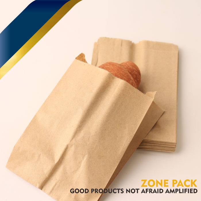 [100 PCS] KANTONG KERTAS POLOS KANTONG ROTI FRIED CHICKEN SNACK PAPERBAG KERTAS DONAT KERTAS KENTANG