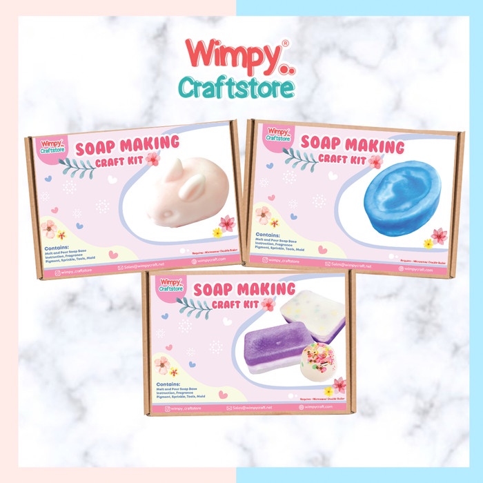 WIMPY SOAP MAKING CRAFT KIT MELT AND POUR SOAP BASE DIY SABUN BATANG