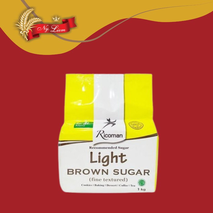 

(Best) RICOMAN LIGHT Brown Sugar 1 kg