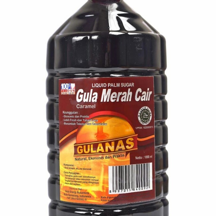 (Best) Gula Cair Merah Botol 1000ml