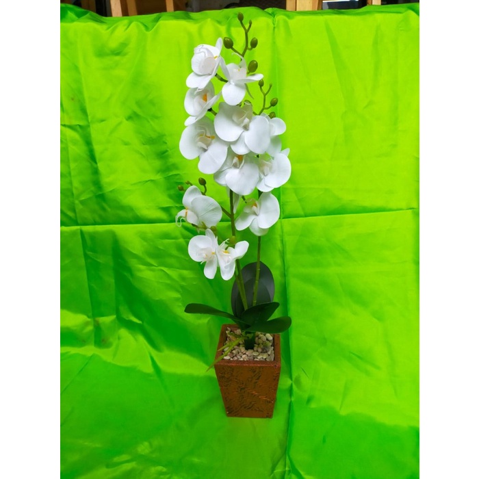 BUNGA ANGGREK BUNGA PLASTIK/BUNGA HIAS/TANAMAN HIAS/ANGGREK LATEK