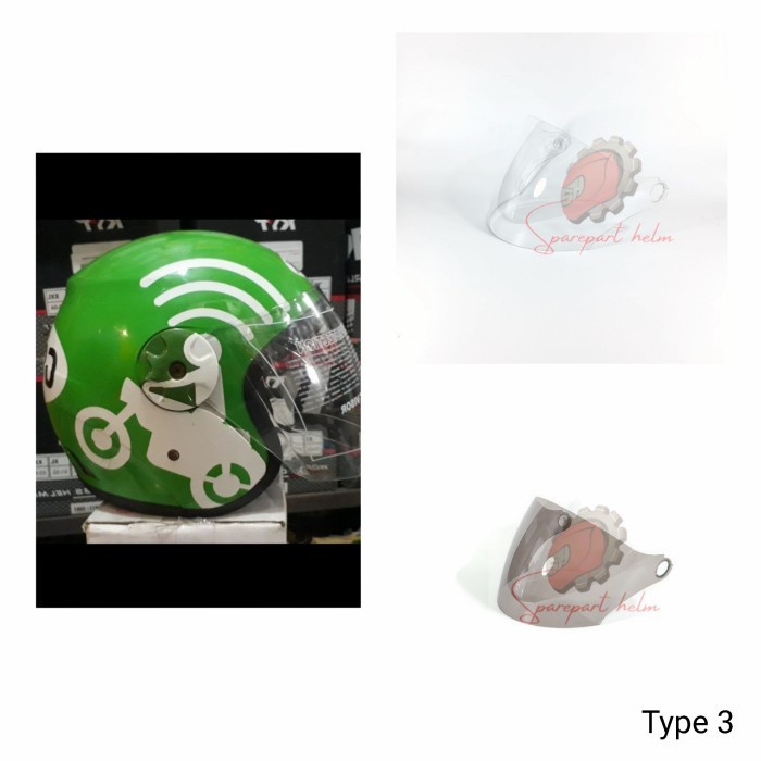 (Good) Kaca helm Driver Visor helm