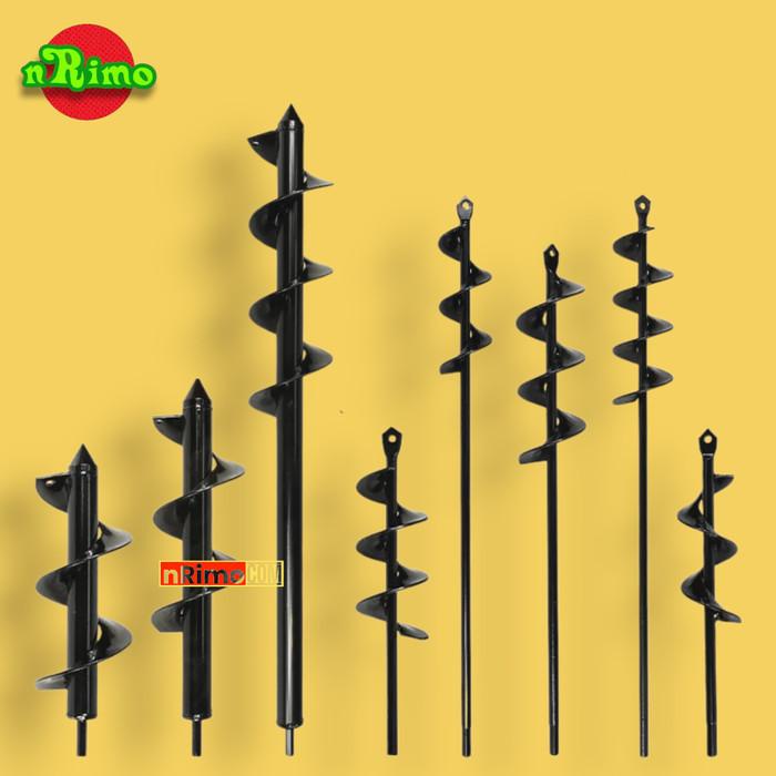 PREMIUM Mata Bor Tanah Biopori Alat Pelubang Tanah Penggali Taman Kebun Auger Spiral Drill Bit for