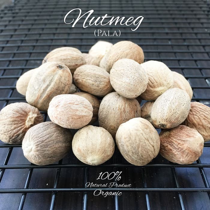 

(Good) Biji Pala / Pala / Pala Bulat / Nutmeg / Biji Pala Bulat Ori - 100gr