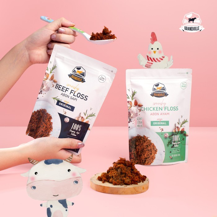 

(Good) Grandville Abon Sapi Ayam Ikan Crunchy Original Anak No MSG Mpasi