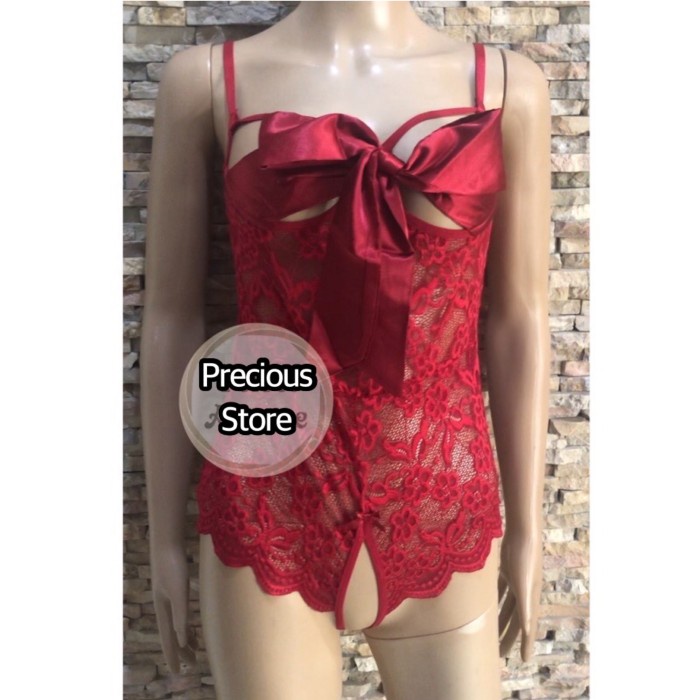 Lingerie Seksi Teddies Open Crotch Xl Bigsize Ayama Sexy Bodysuit High Quality