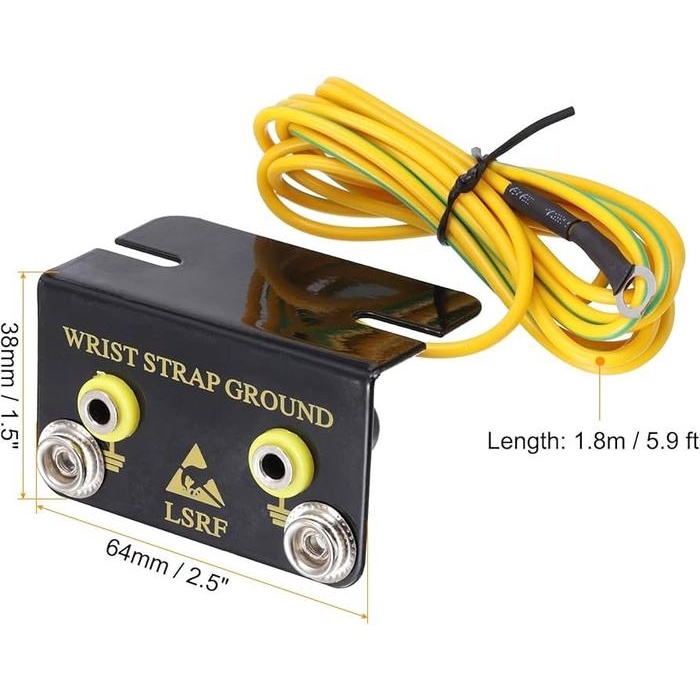 Jt Top Wrist Strap Ground / Grounding Cord Antistatik