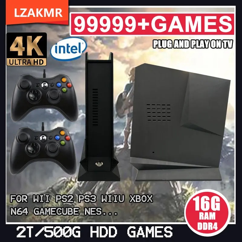 Batocera And Windows 11 Retro Game Box G3 Pro 99999+Game 16G Ram 2Tb Hdd Game For Ps2 Ps3 Wiiu Wii