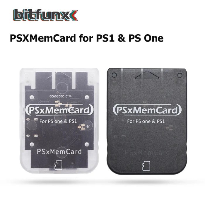 BitFunx PSXMeMCard PSX Memory Card Save Data Game Card For