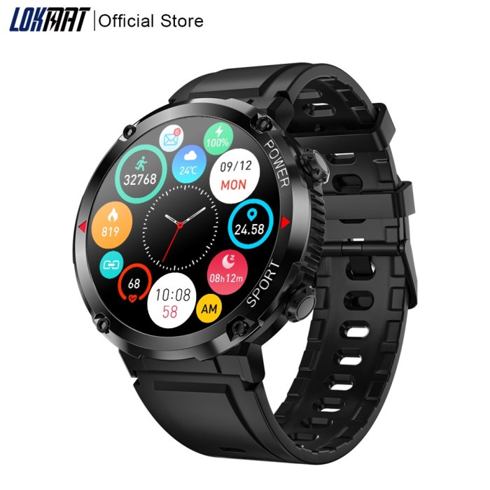 LOKMAT ZEUS PRO Bluetooth Calls Sport Smart Watch 1.6 inch Big Full