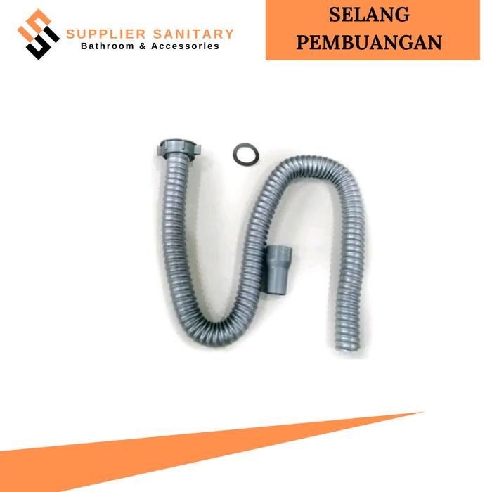JTTOP" PAKET SELANG BAK CUCI PIRING +AFUR STAINLESS/PAKET SELANG AFUR STAINLESS PVC