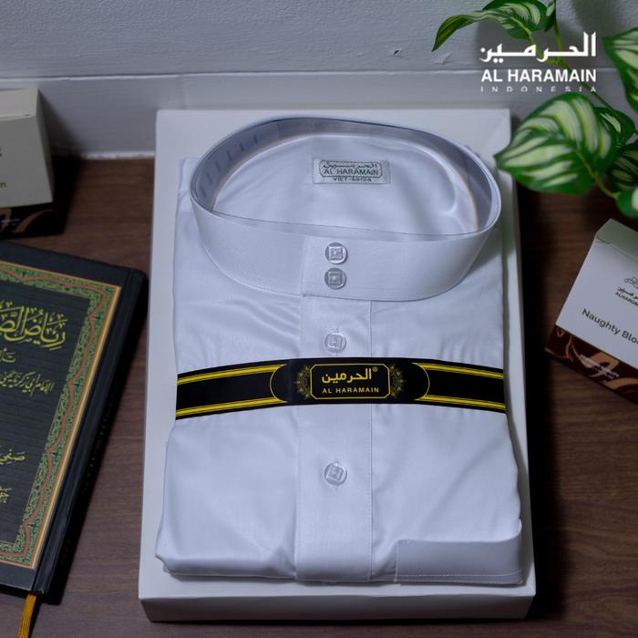 Al Haramain Jubah / Gamis Pria Anak / Remaja & Dewasa Viet Polos / Jubah Al Haramain Putih Hitam