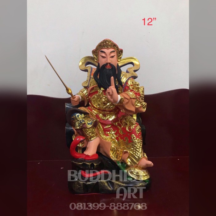 Patung Dewa Siong Te Kong Hian Thian Sang Ti Siong Te Kong 12 Inch