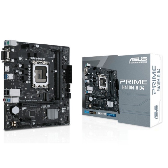 BISA GOSEND MOTHERBOARD ASUS PRIME H610M-R D4 LGA1700 MICROATX ASUS H610M-R
