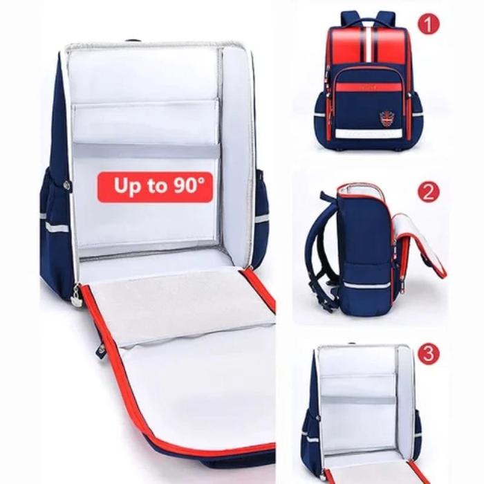 Ta045 Tas Ransel Sekolah Impor / Tas Anti Air / Tas Sekolah Anak Sd Smp Import / Tas Ransel Anak