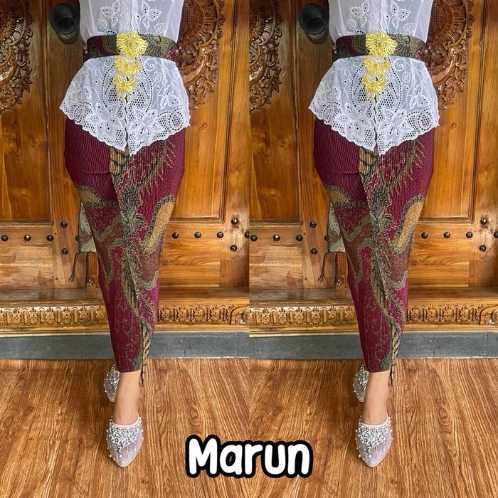 Terbaru Kamen Bali Jadi Plisket + Selendang Batik Wanita Best Quality