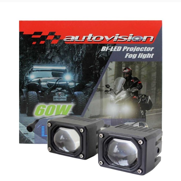 Laser Lampu Sorot Autovision Bi-Led Projector Fog Light Borneo Sl.