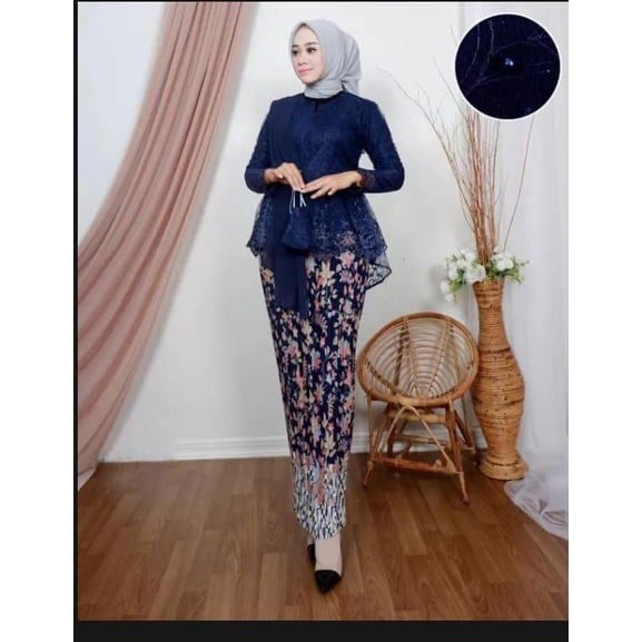 New Setelan Kebaya Selendang Aurel Kebaya Aurora Modern Atasan Kebaya Tile Slayer Tile Brokat Kebaya
