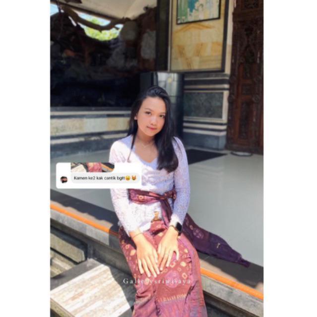 Promo Kamen Katun Tenun Palembang Semi Sutra Full Sutra Set Selendang Endek Bali Kamen Palembang