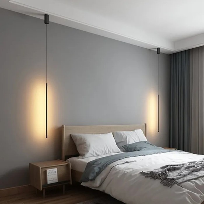 Bedroom Bedside Light LED Pendant Light for Living Room Adjustable