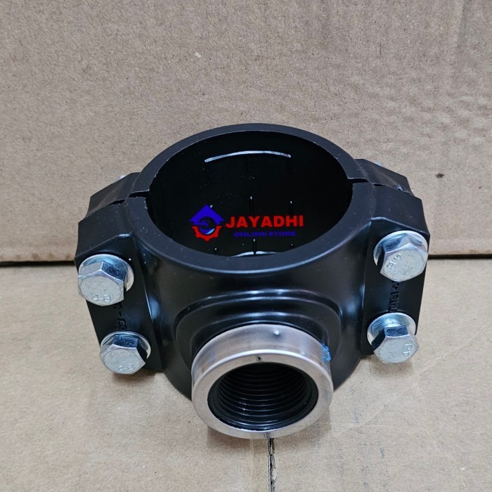 Klem Sadel PE 63 x 1/2" 3/4" 1" Clamp Saddle HDPE / Clamp Sadle 2 x 0,5 0,75 1 inch