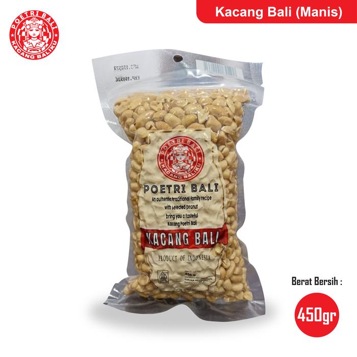 

Kacang Poetri Bali Vacum 450G All Varian (Original, Manis, Asin) Promo